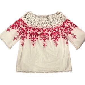 Embroidered top